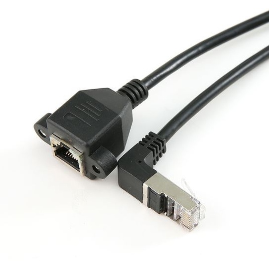 Кабель RJ45 AM - RJ45 AF Cat.5 90 гр(1 м)