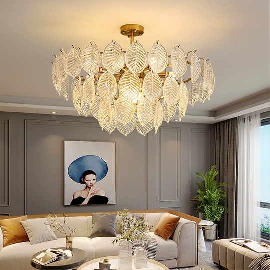 Люстра подвесная, медный, стекло, CAMELLIA 40*27, металл, E14.