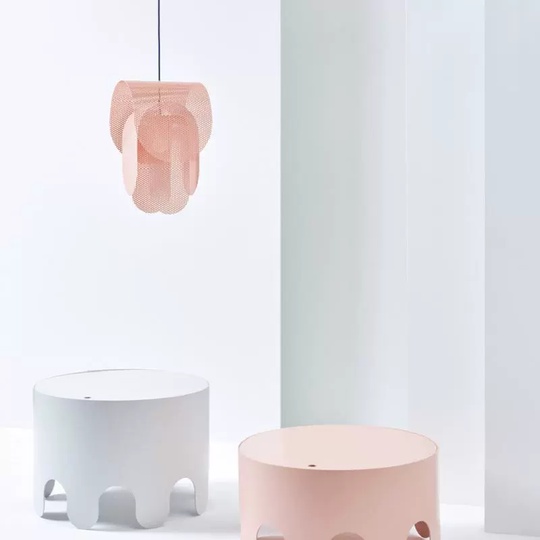 Светильник потолочный, розовый, Elixory, металл, 40*60 см, Е27