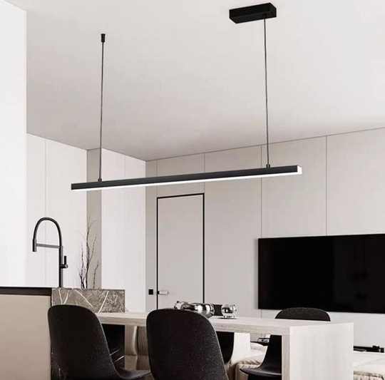 Люстра черная Lumis, металл, 120*200 см, светодиодная, LED