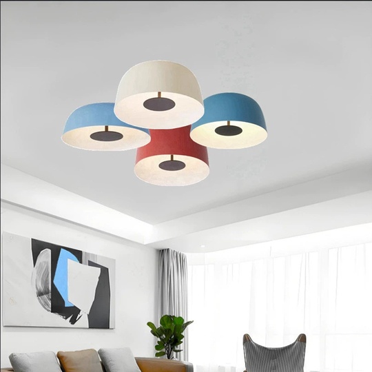 Потолочный светильник красный Avalore, металл, 41.2*19.5 см, светодиодная, LED