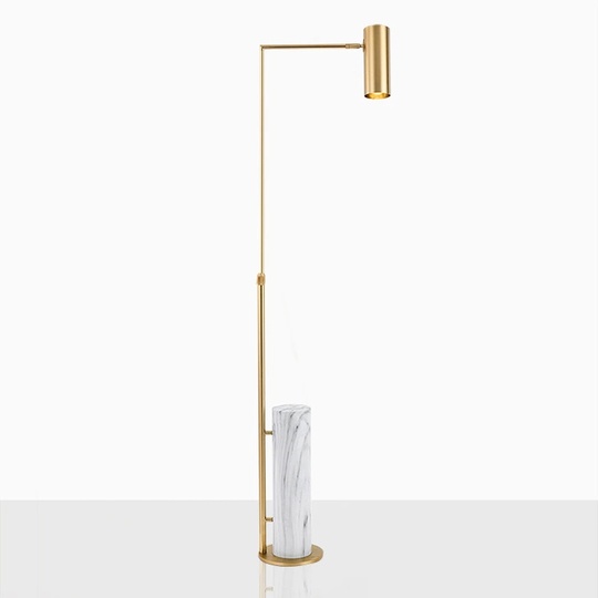 Торшер бронза Elivra, 40*160 см, LED, Е27, металл мрамор, 14 Вт