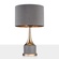 Настольная лампа CLASSIC 38*65, серый, золотой, металл.