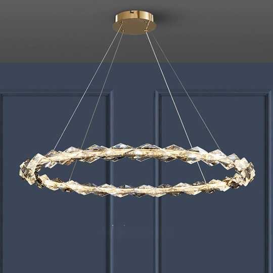 Люстра подвесная, медный, кристалл, AYSE 60*60, металл, LED.