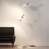 Торшер белый, золото Garden, 60*160 см, LED, 14*2, металл, 14 Вт