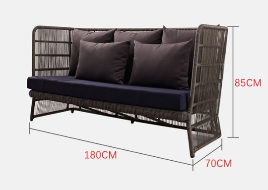 Диван из ротанга Poetry song