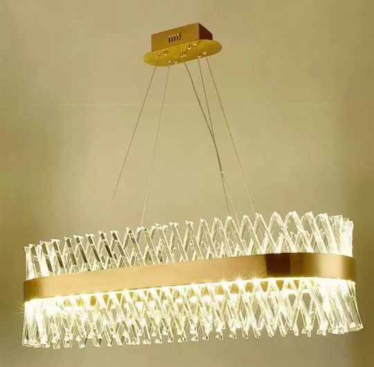 Люстра подвесная, медный, стекло, DRAMATIC 100*25, металл, LED.