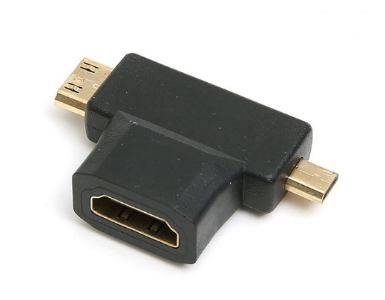 Тройной переходник HDMI-Micro HDMI- Mini HDMI