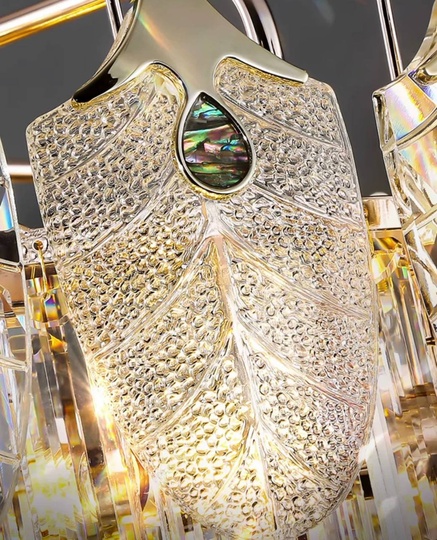 Подвесной светильник IBRAHIM 100*20, золотой, стекло, Е14.