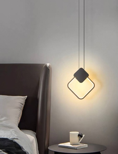 Светильник потолочный, черный, Alunexa, металл, 24*28 см, светодиодная, LED