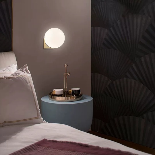 Настенный светильник, Бра ELLEN 15*15, медный, металл, G9.