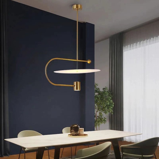 Светильник подвесной, бронза, Ellevap, металл, 90*38 см, LED