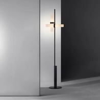 Торшер черный Oriqust, 28*28*170 см, LED, кнопка, металл, 10 Вт