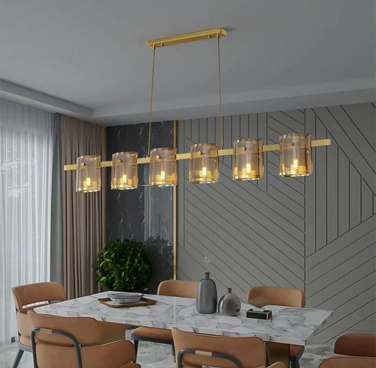 Люстра подвесная, медный, стекло, FLOWERSLOVER 120*17, металл, G9.