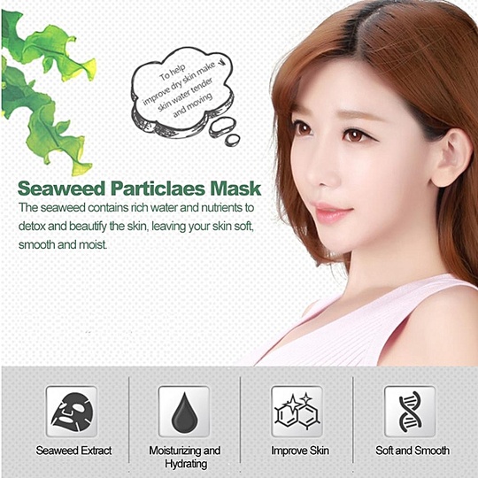 Маска для лица из семян водорослей