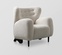 Кресло мягкое белого цвета ROSE, 89х81х87