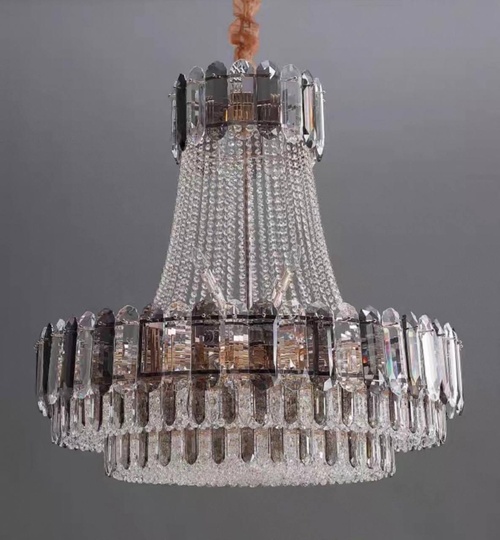 Люстра подвесная, золото, кристалл, CORBIN 120*140 металл, E14.