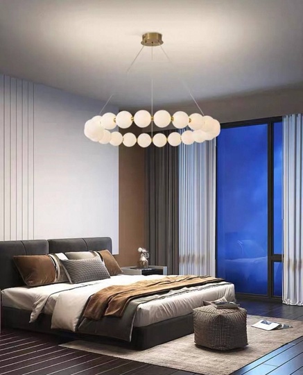 Светильник подвесной медный Uvloxi, медь, 80*10 см, светодиодная, LED