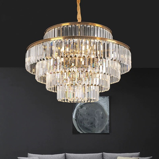 Люстра подвесная, золотой, стекло, AYAL 80*50, металл, E14.