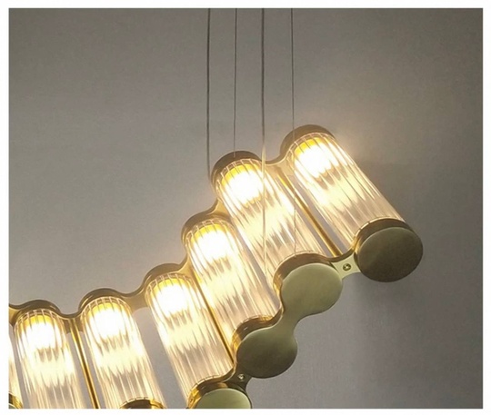 Люстра подвесная, бронза, стекло DEGER 120*25, металл, LED.