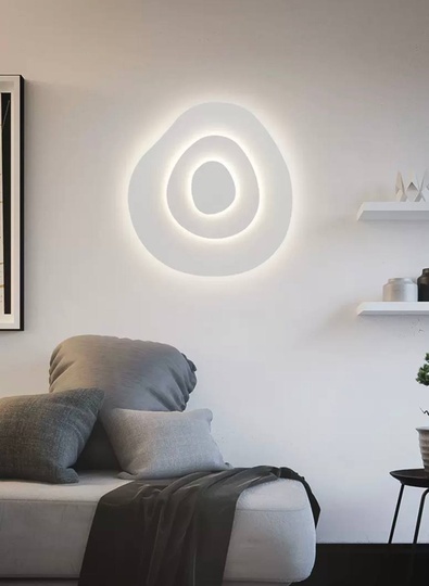 Настенный светильник, Бра, LAWRENCE 47*47 песочно-белый, металл, LED.