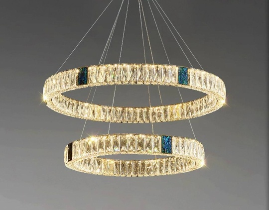 Люстра подвесная CAGDAS 160*150 бронза, кристалл, металл, LED.