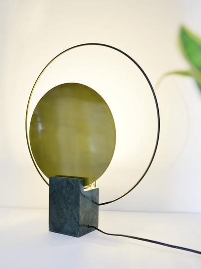 Лампа настольная золото Nordic Mangle, 41*47 см, LED, металл