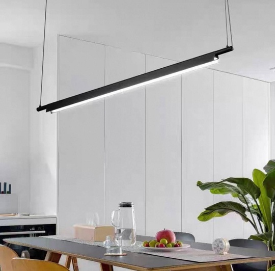 Люстра черная Vantor, металл, 140*200 см, светодиодная, LED