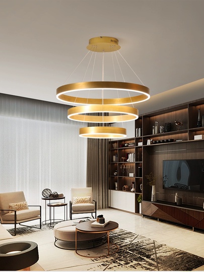 Люстра подвесная, медь, ПММА, HEZEL 40*60*80 металл, LED.