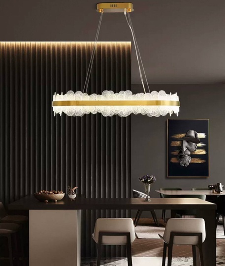 Люстра подвесная, медный, стекло, ARTISTIC 80*15, металл, LED.