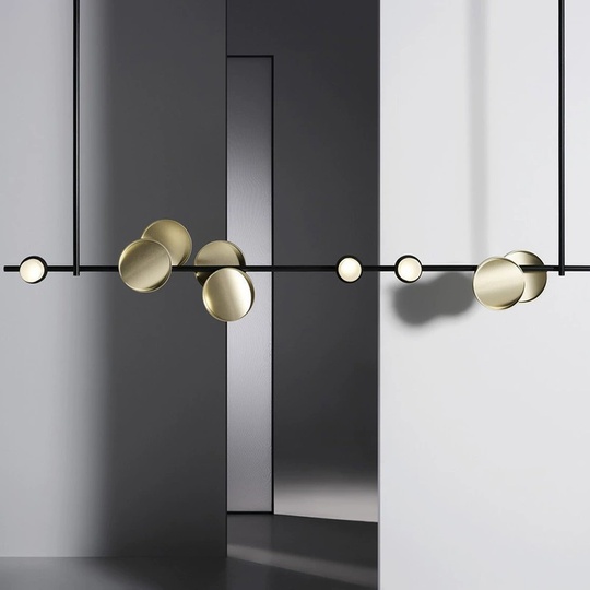 Люстра черная Love, металл, 120*100 см, светодиодная, LED