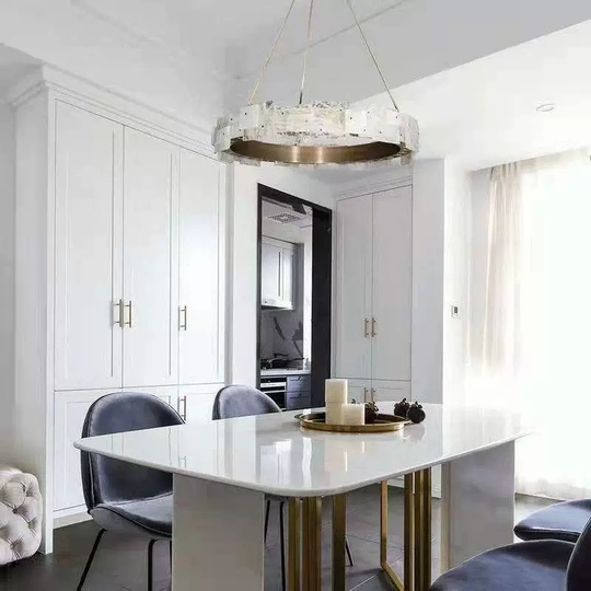 Светильник подвесной бронзовый Alveris, металл, трос 100 см, 60*18 см, LED