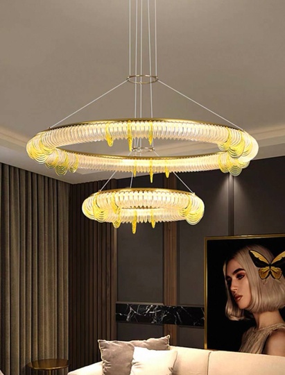 Люстра медная Olivex, металл, 105*65 см, светодиодная, LED