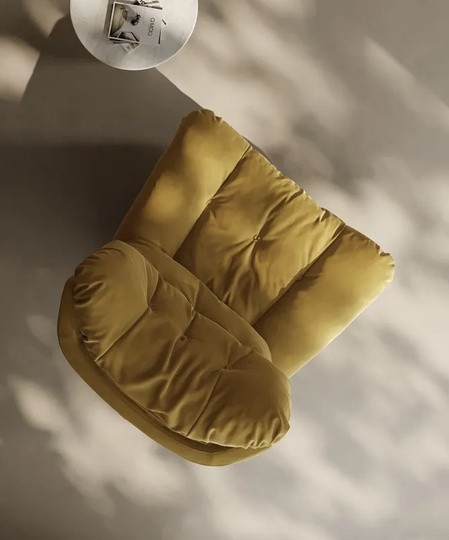 Кресло Picas, желтое, со съемной подушкой