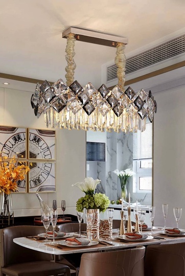 Люстра ERBAY 80*28 золото, стекло, металл, Е14.