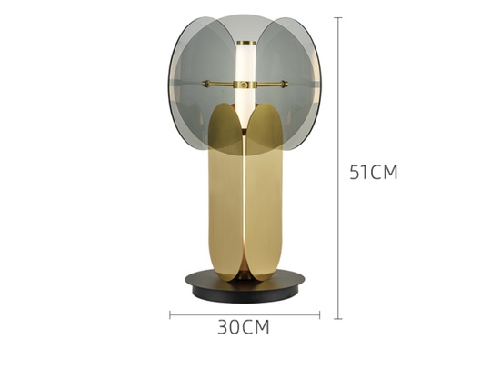 Настольная лампа черная с золотом ZENDER