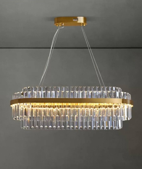 Люстра подвесная, бронза, хрусталь, BRONZE 80*26, металл, LED.