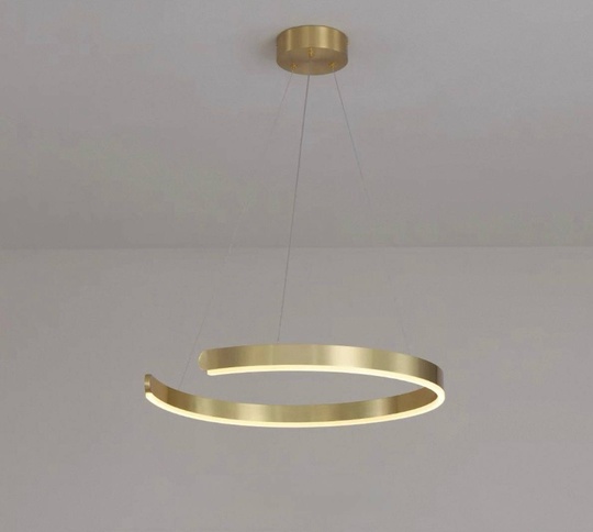 Люстра подвесная, медь, ПММА, PENNY 60*5 металл, LED.