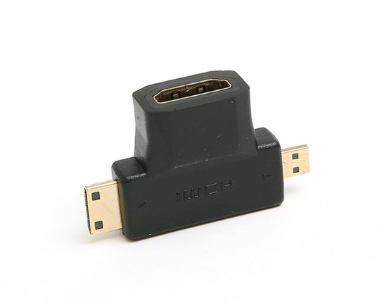 Тройной переходник HDMI-Micro HDMI- Mini HDMI