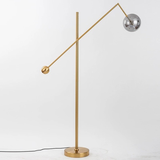 Торшер золото Dralix, 120*175 см, LED, металл, 10 Вт