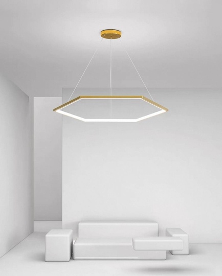 Люстра подвесная, медь, ПММА, OREO 80*120 металл, LED.