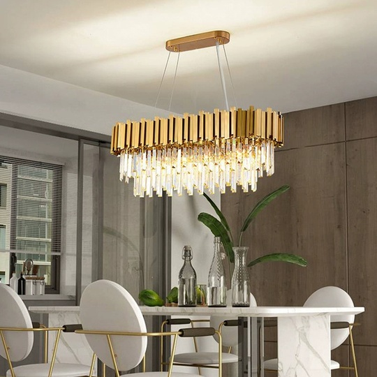 Люстра подвесная, медный, кристалл, BONNIE 150*45, металл, E14.