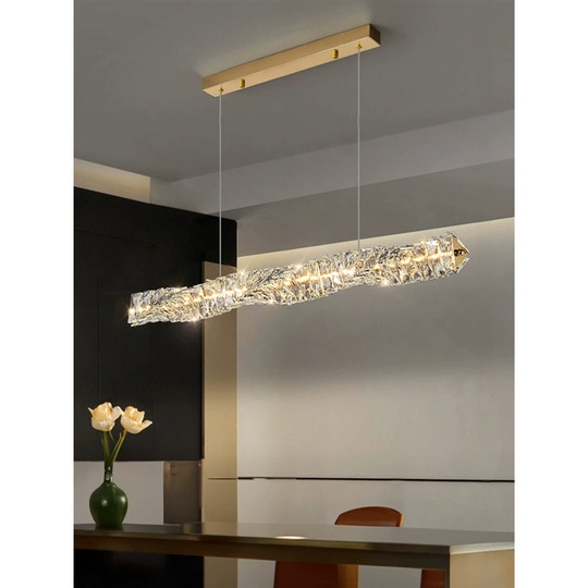 Люстра подвесная, хром, кристалл, ALVIN 80*12, металл, LED.