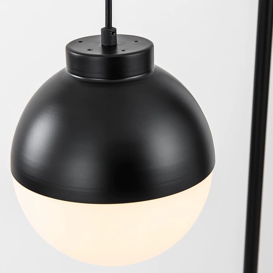 Торшер черный Luma, 85*40*180 см, LED, кнопка, металл, 15 Вт