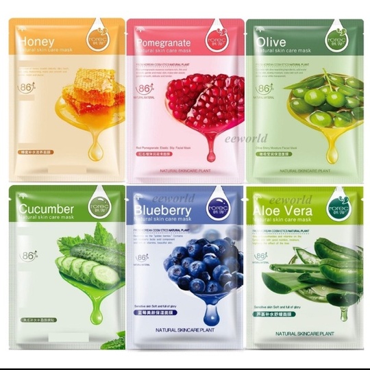 Маска для лица с черникой