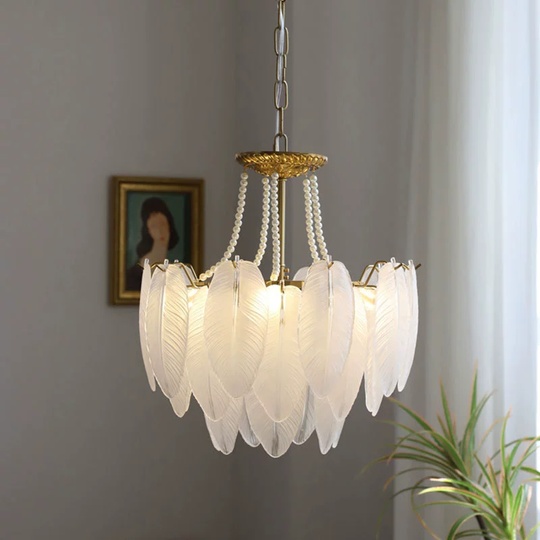 Люстра подвесная, медный, стекло, AMARYLLIS 60*32, металл, E14.