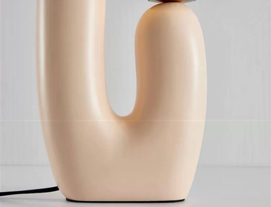 Настольная лампа NOVA 28*48, розовый, смола