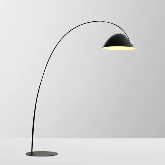 Торшер черный Aelizor, 143*40*180 см, LED, Е27, металл, 10 Вт