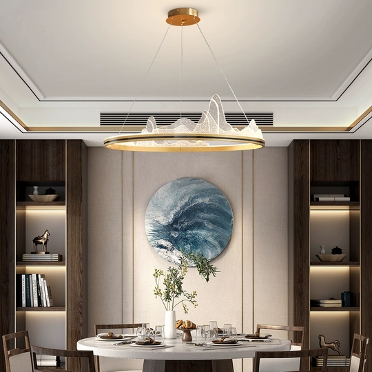 Люстра подвесная, медь, ПММА, CHAD 40*20, металл, LED