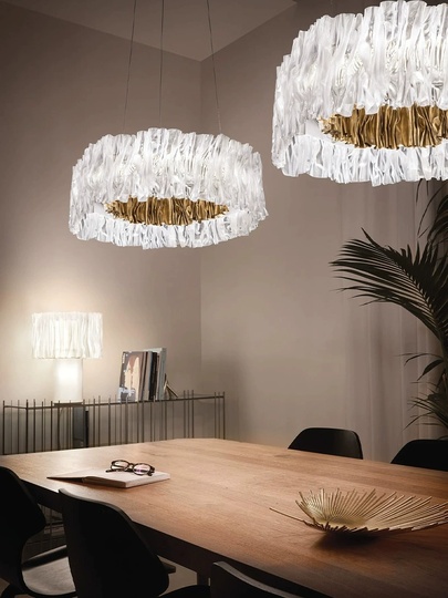 Люстра золотая Ultrivex, металл, 58*20 см, светодиодная, LED